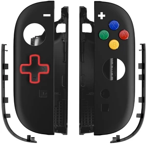 eXtremeRate DIY Replacement Shell (D-Pad Version) with Buttons for Joycon 2, Custom Housing Faceplate Case + Decorative Strips + ABXY Dpad for Nintendo Switch 2 Controller - Essence Version - Black eXtremeRate DIY Replacement Shell (D-Pad Version) with Buttons for Joycon 2, Custom Housing Faceplate Case + Decorative Strips + ABXY Dpad for Nintendo Switch 2 Controller - Essence Version - Black