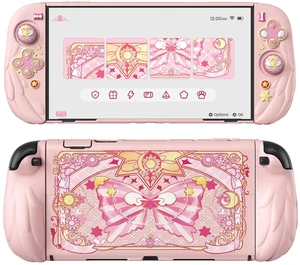 PlayVital Magic Wings Protective Case with Stand for Nintendo Switch 2 | Joycon Silicone Grips, PC Console Hard Shell, 2 Joystick Caps | Cute Animal Accessories Dockable Cover for Switch 2 - Pink PlayVital Magic Wings Protective Case with Stand for Nintendo Switch 2 | Joycon Silicone Grips, PC Console Hard Shell, 2 Joystick Caps | Cute Animal Accessories Dockable Cover for Switch 2 - Pink
