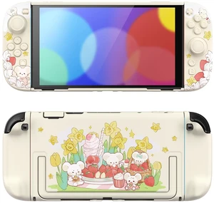 PlayVital Protective Case for Nintendo Switch 2 - Kawaii Dockable Hard Case Shell for Switch 2 with Thumb Grip & Sticker & Button Caps, Anti-Scratch, Shockproof Cover Skin - Forest Bakery PlayVital Protective Case for Nintendo Switch 2 - Kawaii Dockable Hard Case Shell for Switch 2 with Thumb Grip & Sticker & Button Caps, Anti-Scratch, Shockproof Cover Skin - Forest Bakery