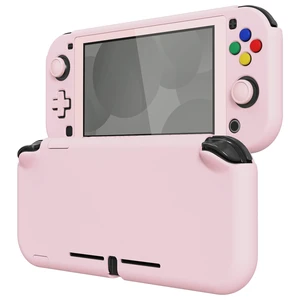 PlayVital Protective Grip Case for Nintendo Switch Lite, Cherry Blossoms Pink Hard Cover Protector for Nintendo Switch Lite - 1 x White Border Tempered Glass Screen Protector Included PlayVital Protective Grip Case for Nintendo Switch Lite, Cherry Blossoms Pink Hard Cover Protector for Nintendo Switch Lite - 1 x White Border Tempered Glass Screen Protector Included