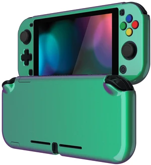 PlayVital Glossy Chameleon Green Purple Protective Case for Nintendo Switch Lite, Hard Cover Protector for Nintendo Switch Lite - 1 x Black Border Tempered Glass Screen Protector Included PlayVital Glossy Chameleon Green Purple Protective Case for Nintendo Switch Lite, Hard Cover Protector for Nintendo Switch Lite - 1 x Black Border Tempered Glass Screen Protector Included