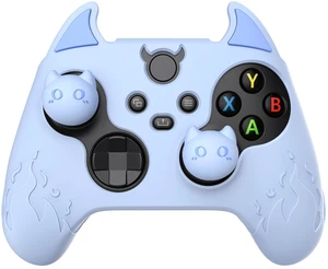 PlayVital Halloween Cute Demon Silicone Cover for Xbox Series X/S Controller, Kawaii Anti-Slip Controller Skin Grip Protector for Xbox Core Wireless Controller with Thumb Grip Caps - Blue PlayVital Halloween Cute Demon Silicone Cover for Xbox Series X/S Controller, Kawaii Anti-Slip Controller Skin Grip Protector for Xbox Core Wireless Controller with Thumb Grip Caps - Blue