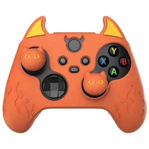 PlayVital Halloween Cute Demon Silicone Cover for Xbox Series X/S Controller, Kawaii Anti-Slip Controller Skin Grip Protector for Xbox Core Wireless Controller with Thumb Grip Caps - Burnt Orange PlayVital Halloween Cute Demon Silicone Cover for Xbox Series X/S Controller, Kawaii Anti-Slip Controller Skin Grip Protector for Xbox Core Wireless Controller with Thumb Grip Caps - Burnt Orange