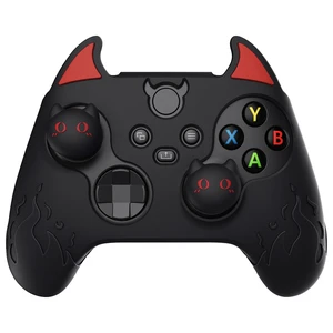 PlayVital Halloween Cute Demon Silicone Cover for Xbox Series X/S Controller, Kawaii Anti-Slip Controller Skin Grip Protector for Xbox Core Wireless Controller with Thumb Grip Caps - Black PlayVital Halloween Cute Demon Silicone Cover for Xbox Series X/S Controller, Kawaii Anti-Slip Controller Skin Grip Protector for Xbox Core Wireless Controller with Thumb Grip Caps - Black