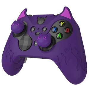playvital Cute Demon Silicone Case Cover for Xbox Elite Wireless Controller Series 2, Kawaii Anti-Slip Shockproof Controller Skin Grip for Xbox Elite Series 2 Core with Thumb Grip Caps - Purple playvital Cute Demon Silicone Case Cover for Xbox Elite Wireless Controller Series 2, Kawaii Anti-Slip Shockproof Controller Skin Grip for Xbox Elite Series 2 Core with Thumb Grip Caps - Purple