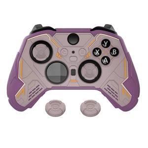 PlayVital Stellar Mecha Silicone Cover Skin for Xbox Elite Series 2 & Elite Series 2 Core, Non-Slip Grip Protector for Xbox Elite 2 with Thumb Grips & Stickers, Rosy Brown & Purple PlayVital Stellar Mecha Silicone Cover Skin for Xbox Elite Series 2 & Elite Series 2 Core, Non-Slip Grip Protector for Xbox Elite 2 with Thumb Grips & Stickers, Rosy Brown & Purple