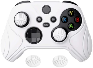 PlayVital Samurai Edition White Anti-slip Controller Grip Silicone Skin for Xbox Core Wireless Controller, Ergonomic Protective Case Cover for Xbox Series S/X Controller w/Thumb Grips PlayVital Samurai Edition White Anti-slip Controller Grip Silicone Skin for Xbox Core Wireless Controller, Ergonomic Protective Case Cover for Xbox Series S/X Controller w/Thumb Grips