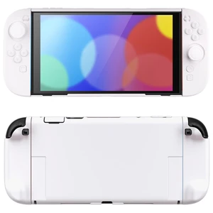 PlayVital Hard Case for Nintendo Switch 2 with Extra Stand & Thumb Grip Caps | Split Design, Dockable Protective Full-Body Shell Cover for Nintendo Switch 2 | Solid Color Series, White PlayVital Hard Case for Nintendo Switch 2 with Extra Stand & Thumb Grip Caps | Split Design, Dockable Protective Full-Body Shell Cover for Nintendo Switch 2 | Solid Color Series, White