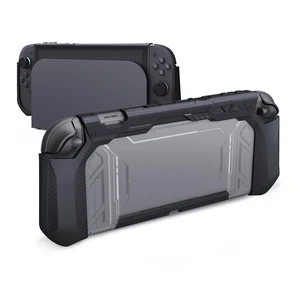 PlayVital Meteor Grip Case for Nintendo Switch 2 with Thumbstick Caps & Ergonomic Grips Dockable Shockproof Anti-Slip Cover with Clear Back Design for Switch 2 Protective Shell Black PlayVital Meteor Grip Case for Nintendo Switch 2 with Thumbstick Caps & Ergonomic Grips Dockable Shockproof Anti-Slip Cover with Clear Back Design for Switch 2 Protective Shell Black