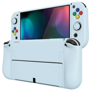 PlayVital ZealProtect Soft Protective Case for Nintendo Switch OLED, Flexible Protector Joycon Grip Cover for Nintendo Switch OLED with Thumb Grip Caps & ABXY Direction Button Caps - Sky Blue PlayVital ZealProtect Soft Protective Case for Nintendo Switch OLED, Flexible Protector Joycon Grip Cover for Nintendo Switch OLED with Thumb Grip Caps & ABXY Direction Button Caps - Sky Blue
