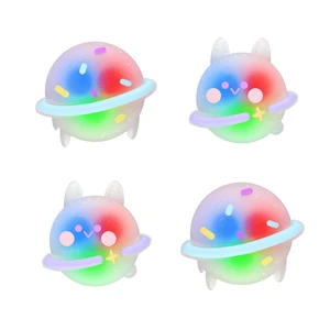 PlayVital Cute Universal Illuminated LED Thumbstick Grips for ps5, for ps4, Joystick Caps for Xbox Series X/S, for Xbox One, Switch Pro Controllers, Joystick Protection - Planet & Sweet Bunny PlayVital Cute Universal Illuminated LED Thumbstick Grips for ps5, for ps4, Joystick Caps for Xbox Series X/S, for Xbox One, Switch Pro Controllers, Joystick Protection - Planet & Sweet Bunny