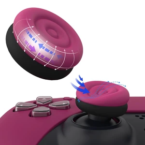 playvital Thumbs Cushion Caps Thumb Grips for ps5, for ps4, Thumbstick Grip Cover for Xbox Series X/S, Thumb Grip Caps for Xbox One, Elite Series 2, for Switch Pro Controller - Cosmic Red & Black playvital Thumbs Cushion Caps Thumb Grips for ps5, for ps4, Thumbstick Grip Cover for Xbox Series X/S, Thumb Grip Caps for Xbox One, Elite Series 2, for Switch Pro Controller - Cosmic Red & Black