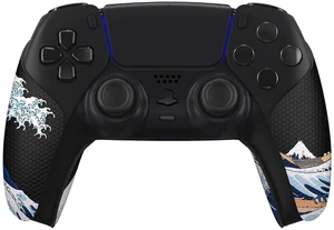 PlayVital Anti-Skid Sweat-Absorbent Controller Grip for ps5 Controller, Professional Textured Soft Rubber Pads Handle Grips for ps5 Control - The Great Wave Off Kanagawa PlayVital Anti-Skid Sweat-Absorbent Controller Grip for ps5 Controller, Professional Textured Soft Rubber Pads Handle Grips for ps5 Control - The Great Wave Off Kanagawa