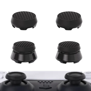 PlayVital Thumbs Pro ARMOR Thumbstick Extender for ps5 Controller, Joystick Caps Grip for ps5 Controller - 2 High Raise and 2 Mid Raise Dome - Black PlayVital Thumbs Pro ARMOR Thumbstick Extender for ps5 Controller, Joystick Caps Grip for ps5 Controller - 2 High Raise and 2 Mid Raise Dome - Black