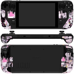 PlayVital Premium Split Handle Grips for Steam Deck LCD & OLED - Soft Rubber Pads, Trackpads Skin, Trigger Back Button With Thumb Grips - Hexagonal Diamond Textured Lovely Punky Bunny PlayVital Premium Split Handle Grips for Steam Deck LCD & OLED - Soft Rubber Pads, Trackpads Skin, Trigger Back Button With Thumb Grips - Hexagonal Diamond Textured Lovely Punky Bunny