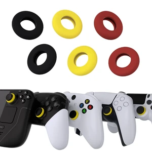 PlayVital 6 Pack Silicone Precision Rings for PS5, for PS4, for Xbox Series X/S, Xbox One, Xbox 360, for Switch 2 Pro, for Steam Deck - Aim Assist Target Motion Control, Red & Black & Yellow PlayVital 6 Pack Silicone Precision Rings for PS5, for PS4, for Xbox Series X/S, Xbox One, Xbox 360, for Switch 2 Pro, for Steam Deck - Aim Assist Target Motion Control, Red & Black & Yellow