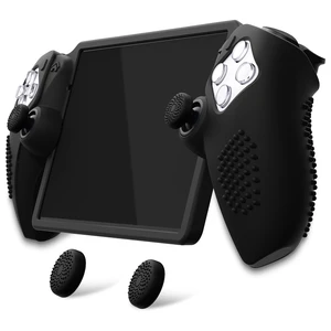 PlayVital Design for PS Portal Silicone Protective Case with Thumb Grips Enhanced Grip Comfort | Anti-Slip 3D Studded Design | Full Protection | Perfect Fit - Black PlayVital Design for PS Portal Silicone Protective Case with Thumb Grips Enhanced Grip Comfort | Anti-Slip 3D Studded Design | Full Protection | Perfect Fit - Black