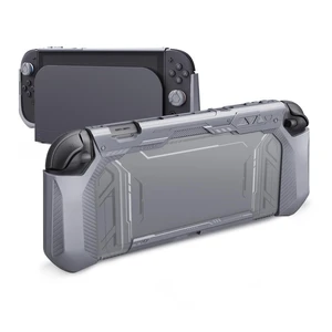 PlayVital Meteor Grip Case for Nintendo Switch 2 with Thumbstick Caps & Ergonomic Grips Dockable Shockproof Anti-Slip Cover with Clear Back Design for Switch 2 Protective Shell New Hope Gray PlayVital Meteor Grip Case for Nintendo Switch 2 with Thumbstick Caps & Ergonomic Grips Dockable Shockproof Anti-Slip Cover with Clear Back Design for Switch 2 Protective Shell New Hope Gray
