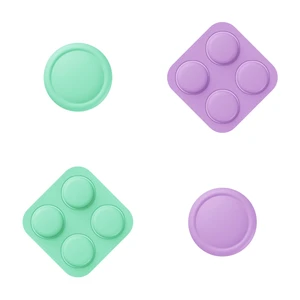 PlayVital Button Caps + Thumb Grip Set for Nintendo Switch 2, 2 Silicone Colorful ABXY Directional Button Covers & 2 Joystick Caps- Soft Violet & Mint Green PlayVital Button Caps + Thumb Grip Set for Nintendo Switch 2, 2 Silicone Colorful ABXY Directional Button Covers & 2 Joystick Caps- Soft Violet & Mint Green