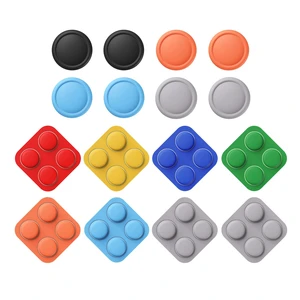 PlayVital Button Caps + Thumb Grip Set for Nintendo Switch 2, 8 Silicone Colorful ABXY Directional Button Covers & 4 Joystick Caps for Joycon - Black & New Hop Gray & Blue & Orange PlayVital Button Caps + Thumb Grip Set for Nintendo Switch 2, 8 Silicone Colorful ABXY Directional Button Covers & 4 Joystick Caps for Joycon - Black & New Hop Gray & Blue & Orange