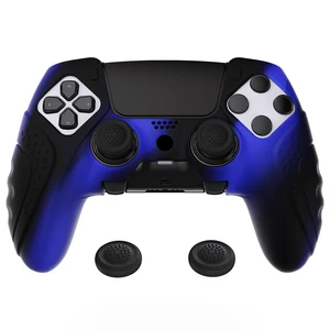 PlayVital Guardian Edition Anti-Slip Ergonomic Silicone Cover Case for ps5 Edge Controller, Soft Rubber Protector Skin for ps5 Edge Wireless Controller with Thumb Grip Caps - Black PlayVital Guardian Edition Anti-Slip Ergonomic Silicone Cover Case for ps5 Edge Controller, Soft Rubber Protector Skin for ps5 Edge Wireless Controller with Thumb Grip Caps - Black