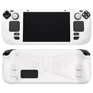 PlayVital Armor Series Ergonomic Case for Steam Deck LCD, Soft Cover Protective Silicone Protector with Back Button Enhancement Designed & Thumb Grips Caps for Steam Deck - White PlayVital Armor Series Ergonomic Case for Steam Deck LCD, Soft Cover Protective Silicone Protector with Back Button Enhancement Designed & Thumb Grips Caps for Steam Deck - White