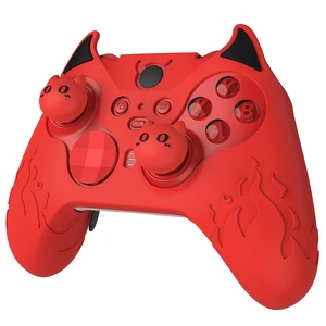 PlayVital Cute Demon Silicone Case Cover for Xbox Elite Wireless Controller Series 2, Kawaii Anti-Slip Shockproof Controller Skin Grip for Xbox Elite Series 2 Core with Thumb Grip Caps - Red PlayVital Cute Demon Silicone Case Cover for Xbox Elite Wireless Controller Series 2, Kawaii Anti-Slip Shockproof Controller Skin Grip for Xbox Elite Series 2 Core with Thumb Grip Caps - Red