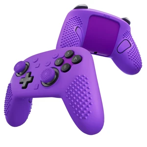 PlayVital Silicone Cover Skin for Nintendo Switch 2 Pro Controller 3D Studded Edition Anti-Slip Grip Protector Case for Switch 2 Pro with Back Button Cap, Thumb Grips & Sticker - Purple PlayVital Silicone Cover Skin for Nintendo Switch 2 Pro Controller 3D Studded Edition Anti-Slip Grip Protector Case for Switch 2 Pro with Back Button Cap, Thumb Grips & Sticker - Purple