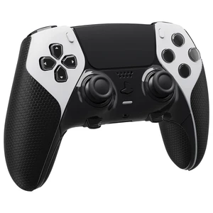PlayVital Anti-Skid Sweat-Absorbent Controller Grip for ps5 Edge Wireless Controller, Professional Textured Soft PU Handle Grips Anti Sweat Protector for ps5 Edge Controller - Black PlayVital Anti-Skid Sweat-Absorbent Controller Grip for ps5 Edge Wireless Controller, Professional Textured Soft PU Handle Grips Anti Sweat Protector for ps5 Edge Controller - Black