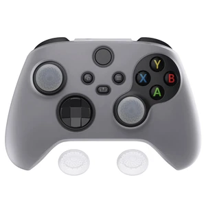 PlayVital Transparent Clear White Pure Series Anti-Slip Silicone Cover Skin for Xbox Series X/S Controller, Soft Rubber Case Protector for Xbox Core Wireless Controller with Thumb Grip Caps PlayVital Transparent Clear White Pure Series Anti-Slip Silicone Cover Skin for Xbox Series X/S Controller, Soft Rubber Case Protector for Xbox Core Wireless Controller with Thumb Grip Caps
