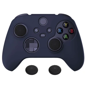 PlayVital Midnight Blue Pure Series Anti-Slip Silicone Cover Skin for Xbox Series X Controller, Soft Rubber Case Protector for Xbox Core Wireless Controller with Black Thumb Grip Caps PlayVital Midnight Blue Pure Series Anti-Slip Silicone Cover Skin for Xbox Series X Controller, Soft Rubber Case Protector for Xbox Core Wireless Controller with Black Thumb Grip Caps