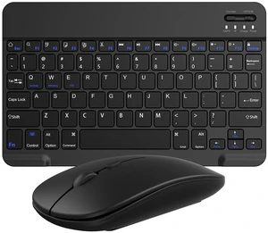 Slim Mini 32.8ft Wireless Keyboard and Mouse Combo Set For PC Laptop Computer, Black Slim Mini 32.8ft Wireless Keyboard and Mouse Combo Set For PC Laptop Computer, Black
