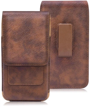 Men Cell Phone Belt Pack Bag Loop Waist Holster Pouch Case Leather Wallet Cover, Brown Men Cell Phone Belt Pack Bag Loop Waist Holster Pouch Case Leather Wallet Cover, Brown