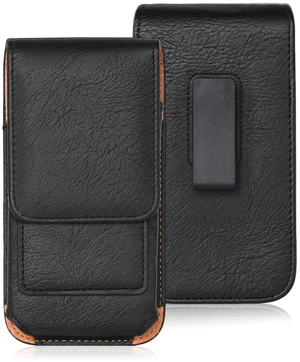 Men Cell Phone Belt Pack Bag Loop Waist Holster Pouch Case Leather Wallet Cover, Black Men Cell Phone Belt Pack Bag Loop Waist Holster Pouch Case Leather Wallet Cover, Black