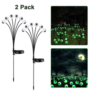 2 Pack LED Solar Eyeballs Light Garden Outdoor Waterproof Halloween Decor Lamp 2 Pack LED Solar Eyeballs Light Garden Outdoor Waterproof Halloween Decor Lamp