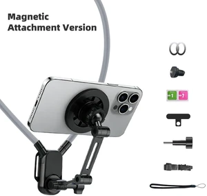 Adjustable Neck Phone Mount for Hands-Free Outdoor POV Filming & Live Streaming Adjustable Neck Phone Mount for Hands-Free Outdoor POV Filming & Live Streaming