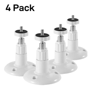 4Pcs Wall Mount Stand Bracket for Arlo Pro Security Camera Indoor Outdoor, White 4Pcs Wall Mount Stand Bracket for Arlo Pro Security Camera Indoor Outdoor, White