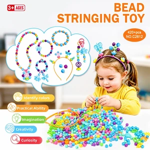 420Pcs Bracelet Making Kit Beads Charms Letters DIY Jewelry Craft Gift for Kids 420Pcs Bracelet Making Kit Beads Charms Letters DIY Jewelry Craft Gift for Kids