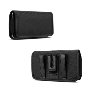 Cell Phone Holster Case with Belt Clip and Card Holder Leather Pouch for Men, Horizontal Cell Phone Holster Case with Belt Clip and Card Holder Leather Pouch for Men, Horizontal