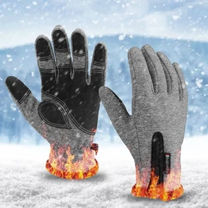 Winter Work Gloves Fleece Lined Warm Touch Screen Driving Gloves with Zipper Winter Work Gloves Fleece Lined Warm Touch Screen Driving Gloves with Zipper