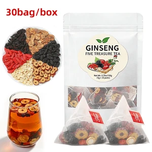 30 Packs Ginseng Six Treasure Tea Bags - Red Date Kidney Health Herbal Tea 30 Packs Ginseng Six Treasure Tea Bags - Red Date Kidney Health Herbal Tea
