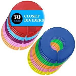 Set of 30 Color Closet Dividers for Hanging Clothes Clothing Rack Dividers for Organization Set of 30 Color Closet Dividers for Hanging Clothes Clothing Rack Dividers for Organization