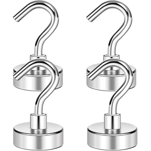 Magnetic Hooks for Cruise Cabins 30LBS Heavy Duty Magnet Hook 4 P | Strong Magnets Door Metal Ship Walls Essentials 2026 Classroom Refrigerator Locker Hanging Neodymium Kitchen Fridge Silver Magnetic Hooks for Cruise Cabins 30LBS Heavy Duty Magnet Hook 4 P | Strong Magnets Door Metal Ship Walls Essentials 2026 Classroom Refrigerator Locker Hanging Neodymium Kitchen Fridge Silver