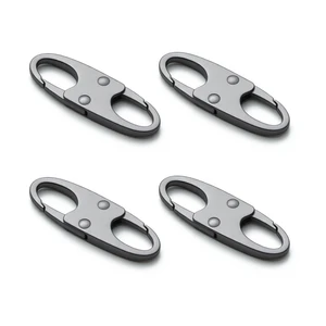 Zelin Anti Theft Zipper Clips, Carabiner, Travel Essentials, 4Pcs Grey Zelin Anti Theft Zipper Clips, Carabiner, Travel Essentials, 4Pcs Grey