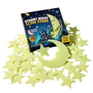 Starry Night Glow Stars - Big & Bright Extra Large, Extra Strong Glow for Walls & Ceilings - Safe Mounting Putty Included Starry Night Glow Stars - Big & Bright Extra Large, Extra Strong Glow for Walls & Ceilings - Safe Mounting Putty Included