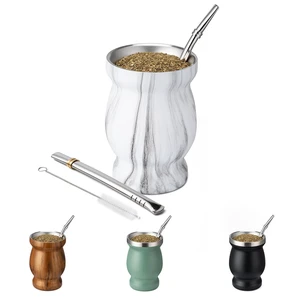 Husfunov 8oz 304 Stainless Steel Double-Wall Yerba Mate Cup Husfunov 8oz 304 Stainless Steel Double-Wall Yerba Mate Cup