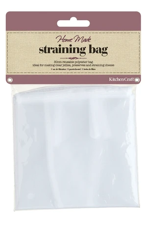 KitchenCraft KCJELBAG Homemade Jelly Bag for Jam Making, Polyester, White, 30cm KitchenCraft KCJELBAG Homemade Jelly Bag for Jam Making, Polyester, White, 30cm