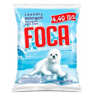 Foca Powder Laundry Detergent, Enzyme Formula, for Tough Stains, 4.40lbs Foca Powder Laundry Detergent, Enzyme Formula, for Tough Stains, 4.40lbs