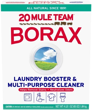 20 Mule Team Borax All Natural Laundry Detergent Booster & Multi-Purpose Household Cleaner, 65 Ounce 20 Mule Team Borax All Natural Laundry Detergent Booster & Multi-Purpose Household Cleaner, 65 Ounce