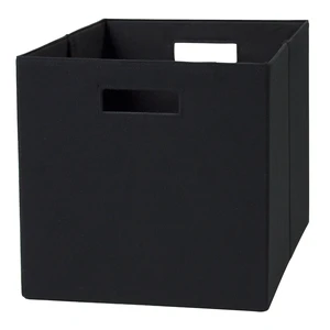 Better Homes & Gardens Rich Black Collapsible Fabric Cube Storage Bin Better Homes & Gardens Rich Black Collapsible Fabric Cube Storage Bin
